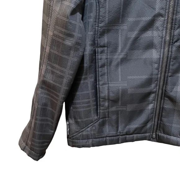 ZeroXposur Plaid Checkered Fleece Lined jacket Black Grey Men’s Size Small - Picture 2 of 7
